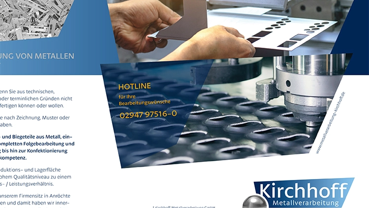 Kirchhoff Metallverarbeitung | Flyer